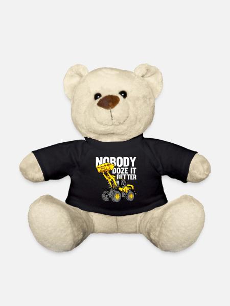 Bulldozer Planierraupe - Teddy - Schwarz