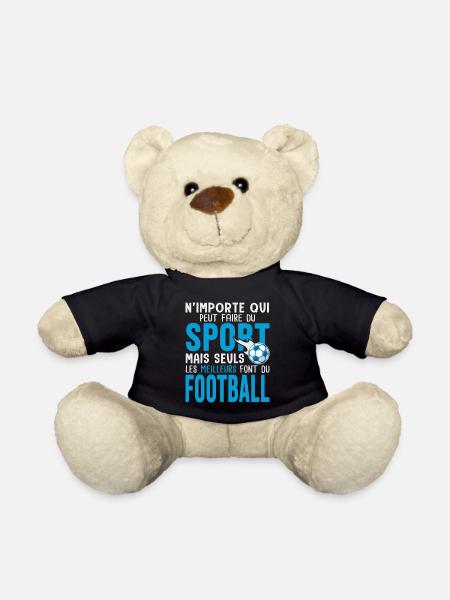 Cadeau foot football joueur de foot - Nounours - noir