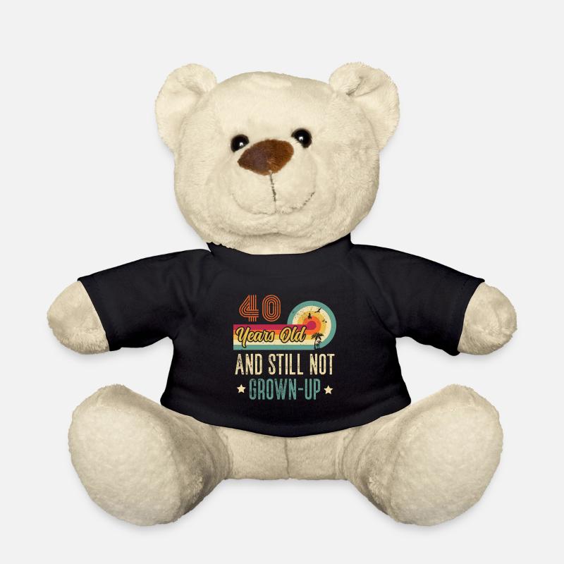 40. Geburtstag Geburtstagsgeschenk 40 Jahre - Teddy - Schwarz