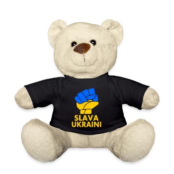 Slava ukraini - Nounours - noir - Devant