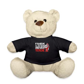Trombone - Teddy Bear - black - Front