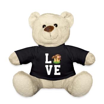 J’adore les champignons - Nounours - noir - Devant
