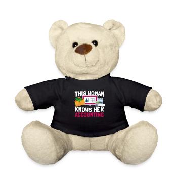 Buchhaltung Buchhalter Steuern - Teddy - Schwarz - Vorne