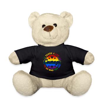 Il faut beaucoup de courage pour être qui vous êtes - Nounours - noir - Devant