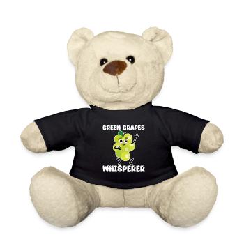 Green Grape Whisperer - Teddy Bear - black - Front