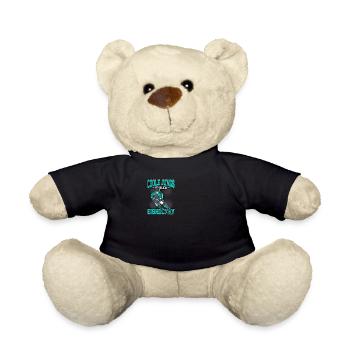 Coole Jungs spielen Eishockey - Teddy - Schwarz - Vorne