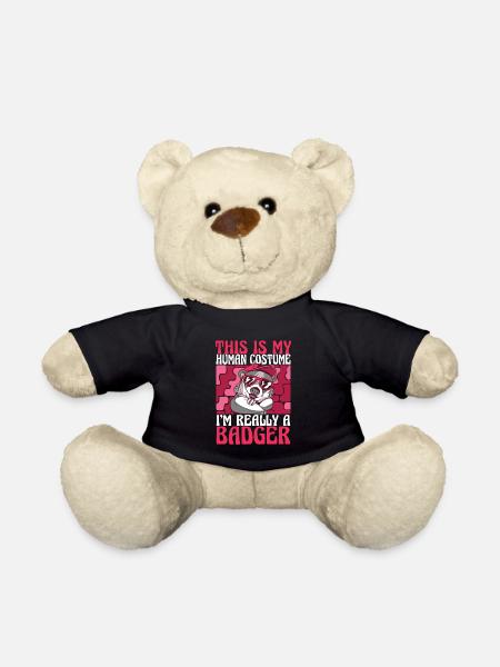 Badger Animal - Teddy Bear - black