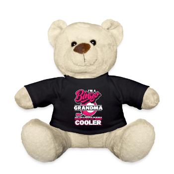 Bingo Glücksspiel Lotterie Bingo Spieler - Teddy - Schwarz - Vorne