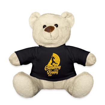 Climbing Climbing Climbers Bouldering Mountaineers - Teddy Bear - black - Front