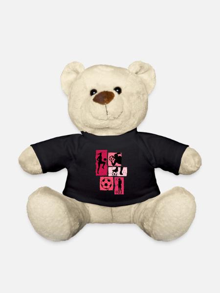 Fußballspielerin Frauen Fußball - Teddy - Schwarz