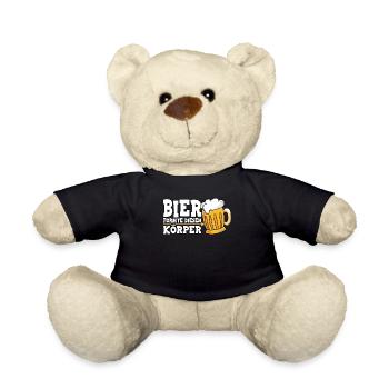 Bier formte diesen Körper Bier - Teddy - Schwarz - Vorne