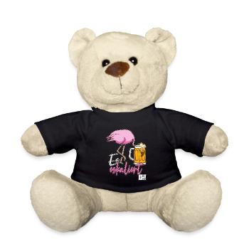 Es Eskaliert Eh Flamingo Bier Disko Festival - Teddy - Schwarz - Vorne