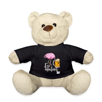 Es Eskaliert Eh Flamingo Bier Disko Festival - Teddy - Schwarz - Vorne