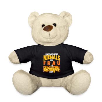Schlagerparty Frauen Schlager - Teddy - Schwarz - Vorne