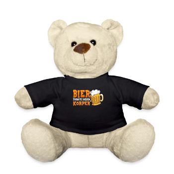 Bier formte diesen Körper Bier - Teddy - Schwarz - Vorne