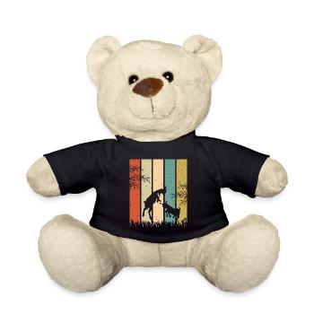 Retro Vintage Ziegenkampf - Teddy - Schwarz - Vorne