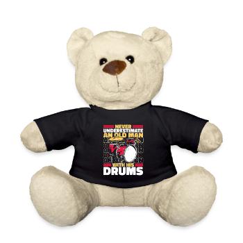 Batterie Batteur Tambour Tambour - Nounours - noir - Devant