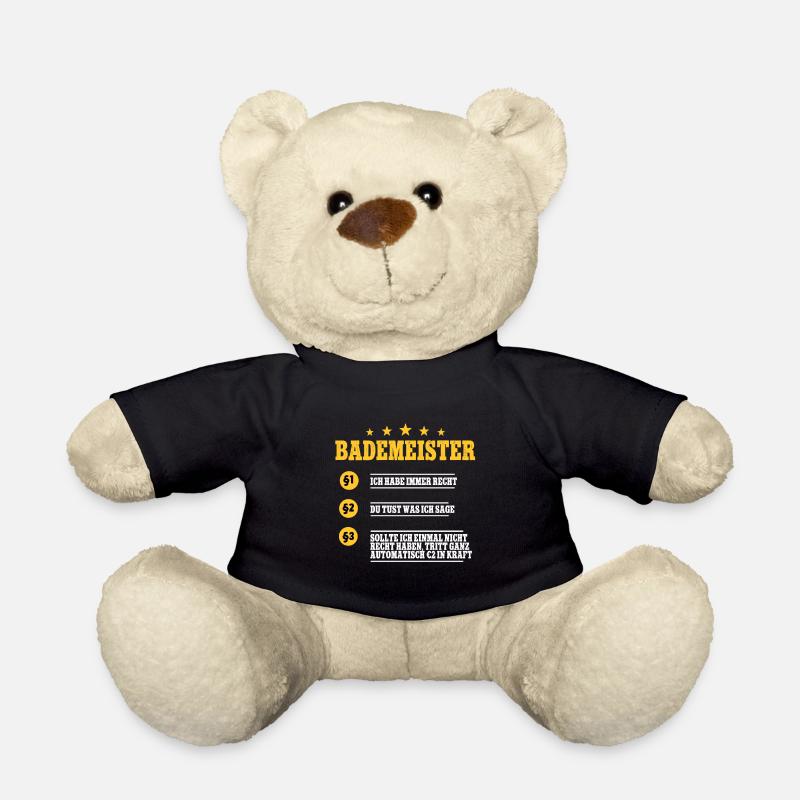 Rettungsschwimmer Bademeister - Teddy - Schwarz