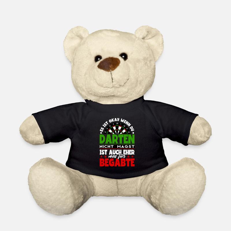 Darts Dartspieler - Teddy - Schwarz