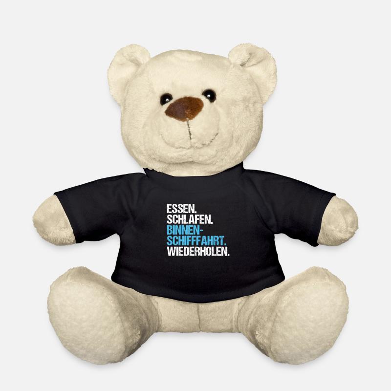 Binnenschiffer Binnenschifffahrt Binnenschiff - Teddy - Schwarz