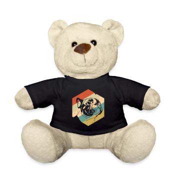 Retro Vintage Mops - Teddy - Schwarz - Vorne
