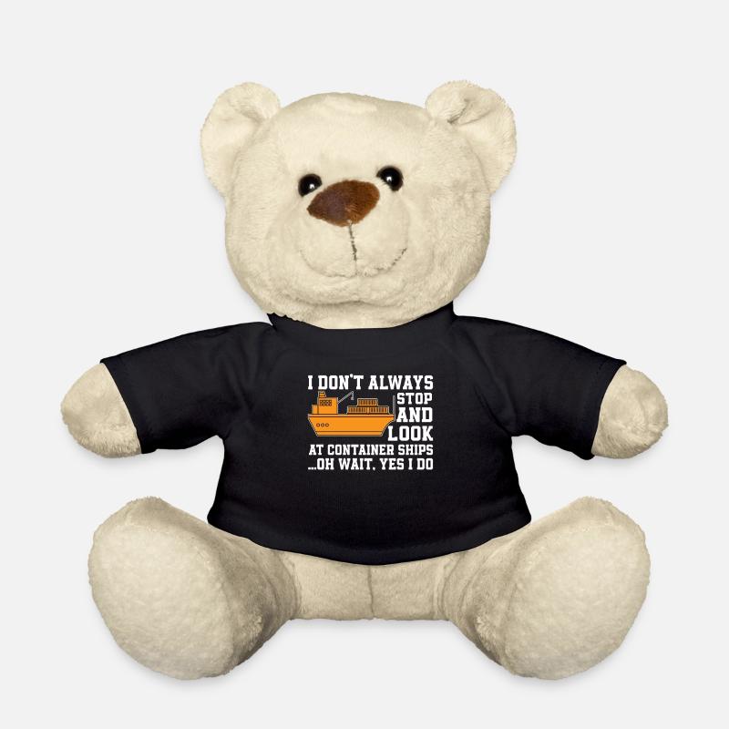 Containerschiff Liebhaber - Teddy - Schwarz
