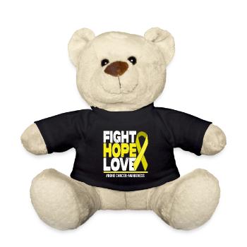 Fight Hope Love - F*** Bone Cancer - Teddy Bear - black - Front