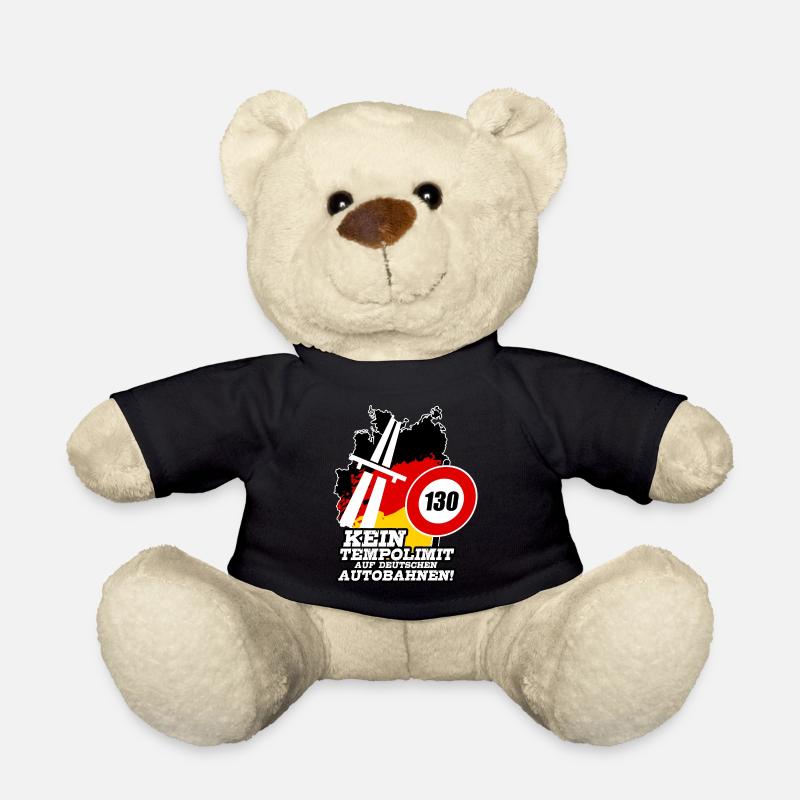 Autobahn Tempolimit Kein Tempolimit Auf Deutschen - Teddy - Schwarz