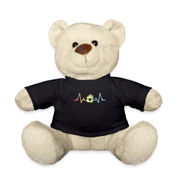 Immobilienmakler Heartbeat Geschenk Open House Home - Teddy - Schwarz - Vorne