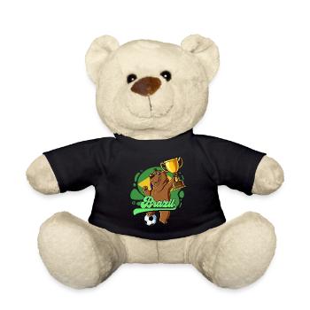 Brazil Football - Teddy Bear - black - Front