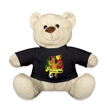 Portugal Fußball - Teddy - Schwarz - Vorne