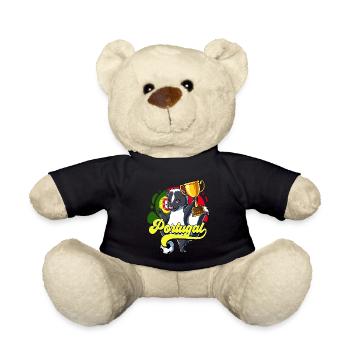 Portugal Football - Nounours - noir - Devant