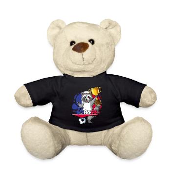 Frankreich Fußball - Teddy - Schwarz - Vorne