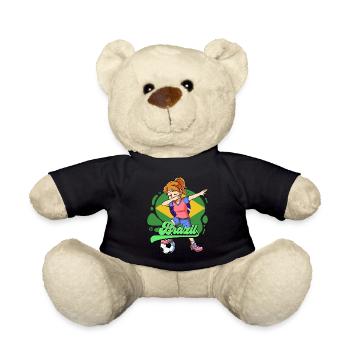 Brazil Football - Teddy Bear - black - Front