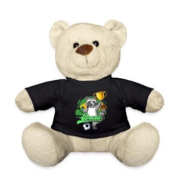 Brazil Football - Teddy Bear - black - Front