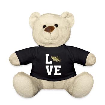 Dear Crappie Fishing - Teddy Bear - black - Front