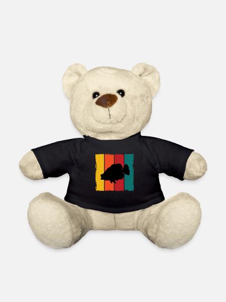 Crappie Fisch Silhouette - Teddy - Schwarz