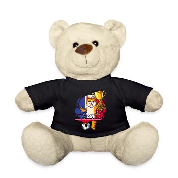 Frankreich Fußball - Teddy - Schwarz - Vorne