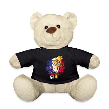 Frankreich Fußball - Teddy - Schwarz - Vorne