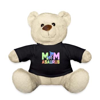 Mama Asaurus Dinosaurier Geburtstagsfeier TRex Matching - Teddy - Schwarz - Vorne
