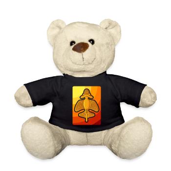 Ancient Astronaut Theory Quimbaya Airplane - Teddy Bear - black - Front