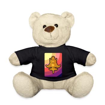 Ancient Astronaut Theory Quimbaya Airplane - Teddy Bear - black - Front