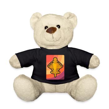 Ancient Astronaut Theory Quimbaya Airplane - Teddy Bear - black - Front