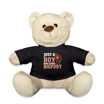 Bigfoot Sasquatch Yeti Believe Monster Myth Legend - Teddy - Schwarz - Vorne