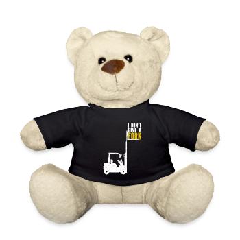 Forklift Warehousing Logistician Forklift Driver - Teddy Bear - black - Front