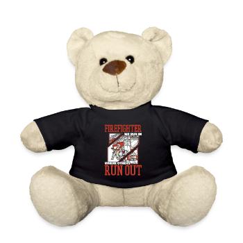 Pompier - Nounours - noir - Devant