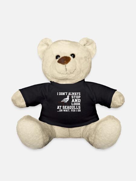 Lustiger Möwe Spruch - Teddy - Schwarz