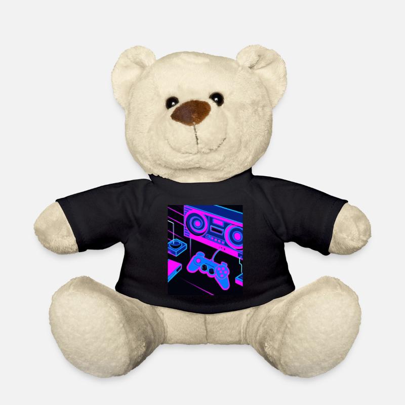 Vaporwave Aesthetic Gaming Konsole Controller - Teddy - Schwarz