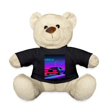 Vaporwave Esthétique Vintage Highway - Nounours - noir - Devant