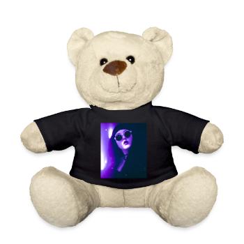 Goth Vaporwave Sexy Goth Girl Mit Dunkler Brille - Teddy - Schwarz - Vorne